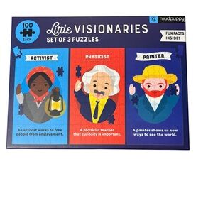 Mudpuppy Little Visionaries Kids' Puzzle Set NIB